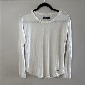 Abercrombie & Fitch Cream Long Sleeve Top